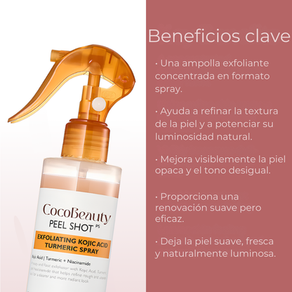 Spray Exfoliante Corporal con Ácido Kójico + Cúrcuma